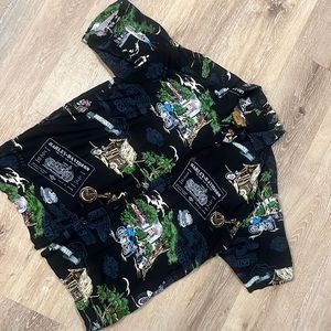 Vintage Authentic Harley Davidson Short Sleeve Hawaii Button Up Men Shirt